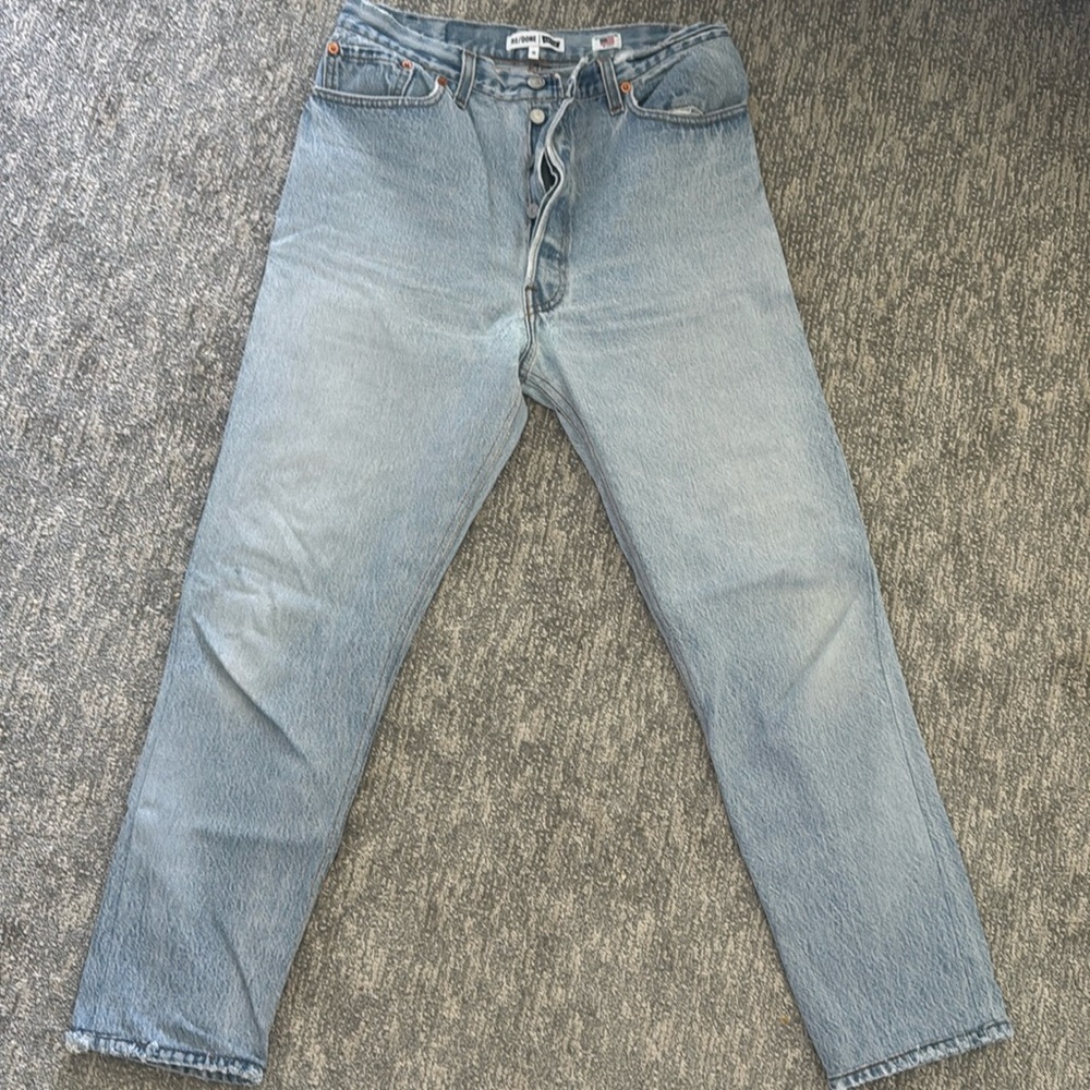 Redone vintage Levi’s ankle high rise light